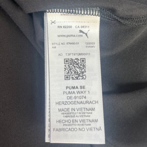 Puma Slim Fit TShirt Womens 2X Black New Casual Wear Athletic Top - Picture 7 of 11
